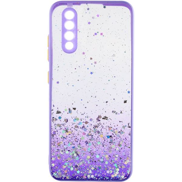 TPU чохол Spangle star з захистом камери для Samsung Galaxy A50 (A505F) Бузковий (201077) 201077 фото