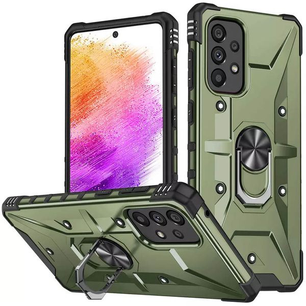 Удароміцний чохол Pathfinder Ring для Samsung Galaxy A13 4G Зелений / Army Green (224736) 224736 фото