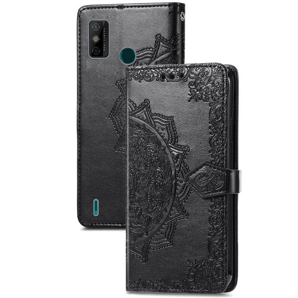 Шкіряний чохол (книжка) Art Case з візитницею для TECNO Spark 6 Go Чорний (183041) 183041 фото