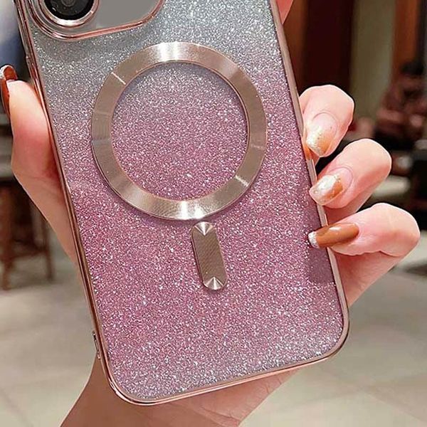 TPU чохол Delight case with MagSafe з захисними лінзами на камеру для Apple iPhone 13 (6.1") Рожевий / Rose Gold (261348) 261348 фото