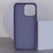 Шкіряний чохол Bonbon Leather Metal Style with MagSafe для Apple iPhone 11 Pro Max (6.5") Сірий / Lavender (257180) 257180 фото 2