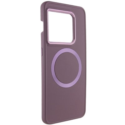 TPU чохол Bonbon Metal Style with MagSafe для OnePlus 10 Pro Бордовий / Plum (258510) 258510 фото