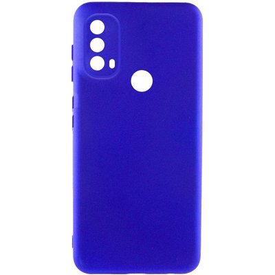 Чохол Silicone Cover Lakshmi Full Camera (A) для Motorola Moto E40 Синій / Iris (272151) 272151 фото