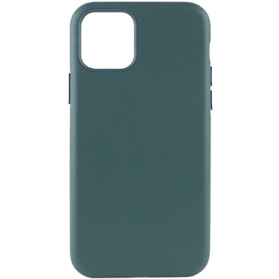 Шкіряний чохол Leather Case (AA Plus) для Apple iPhone 11 Pro Max (6.5") Pine green (225388) 225388 фото