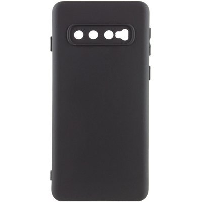 Чохол Silicone Cover Lakshmi Full Camera (A) для Samsung Galaxy S10 Чорний / Black (212438) 212438 фото