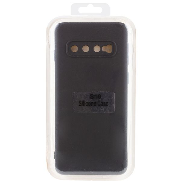 Чохол Silicone Cover Lakshmi Full Camera (A) для Samsung Galaxy S10 Чорний / Black (212438) 212438 фото