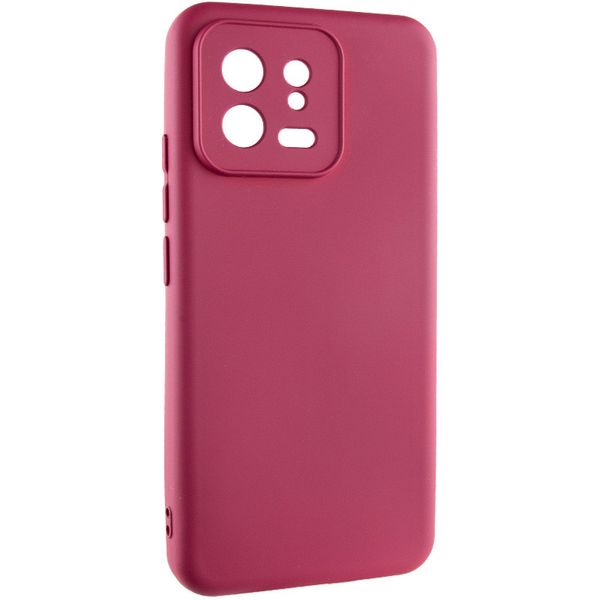 Чохол Silicone Cover Lakshmi Full Camera (A) для Xiaomi 13 Бордовий / Marsala (248201) 248201 фото