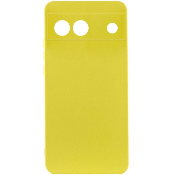 Чохол Silicone Cover Lakshmi Full Camera (A) для Google Pixel 6a Жовтий / Flash (263368) 263368 фото