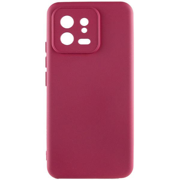 Чохол Silicone Cover Lakshmi Full Camera (A) для Xiaomi 13 Бордовий / Marsala (248201) 248201 фото