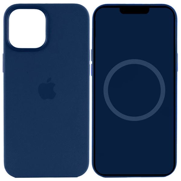 Чехол Silicone case (AAA) full with Magsafe and Animation для Apple iPhone 15 Pro Max (6.7") Синий / Storm Blue (268045) 268045 фото