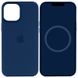 Чехол Silicone case (AAA) full with Magsafe and Animation для Apple iPhone 15 Pro Max (6.7") Синий / Storm Blue (268045) 268045 фото 1