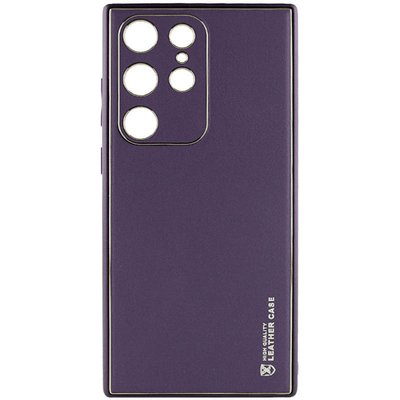 Шкіряний чохол Xshield для Samsung Galaxy S21 Ultra Фіолетовий / Dark Purple (261722) 261722 фото