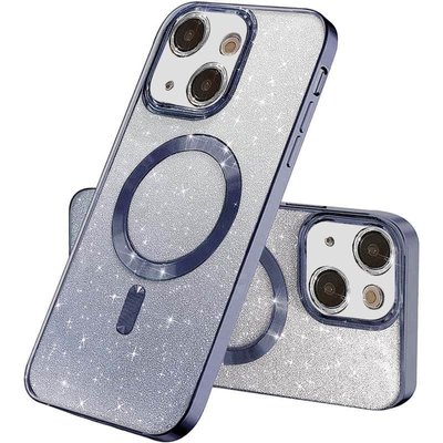 TPU чохол Delight case with MagSafe з захисними лінзами на камеру для Apple iPhone 13 (6.1") Сірий / Lavender Gray (261350) 261350 фото
