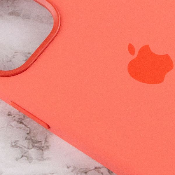 Чохол Silicone case (AAA) full with Magsafe and Animation для Apple iPhone 12 Pro Max Помаранчевий / Pink citrus (187909) 187909 фото