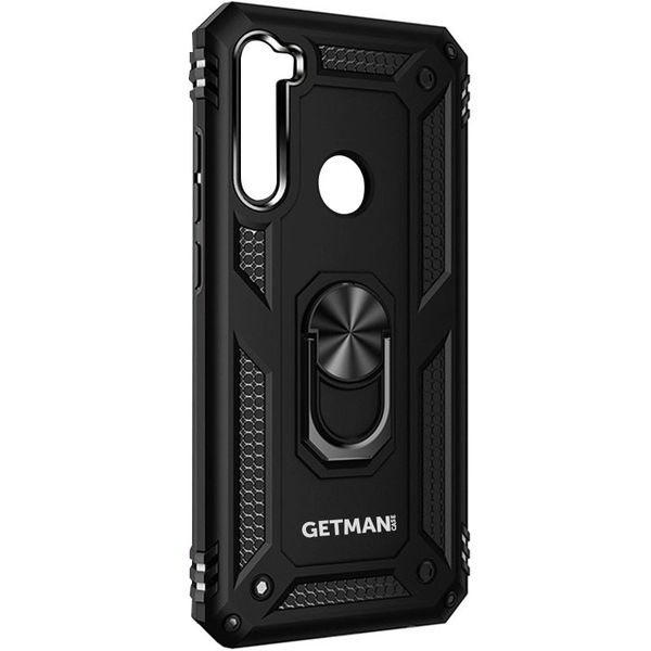 Ударостійкий чохол GETMAN Serge Ring for Magnet для Samsung Galaxy A21 Чорний (130156) 130156 фото