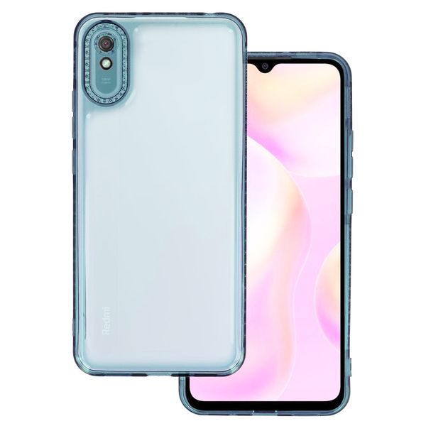 Чохол TPU Starfall Clear для Xiaomi Redmi 9A Блакитний (251198) 251198 фото