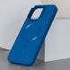 Шкіряний чохол Bonbon Leather Metal Style with MagSafe для Apple iPhone 11 Pro Max (6.5") Синій / Capri Blue (257181) 257181 фото 3