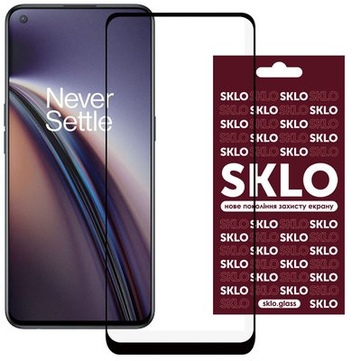 Захисне скло SKLO 3D (full glue) для OnePlus Nord CE 2 5G Чорний (214980) 214980 фото