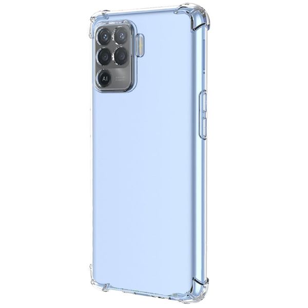 TPU чохол GETMAN Ease logo посилені кути Full Camera для Oppo Reno 5 Lite Безбарвний (прозорий) (283268) 283268 фото