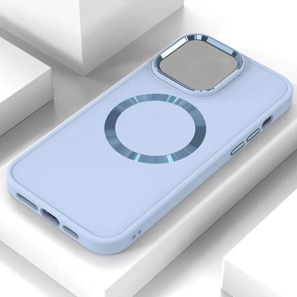 TPU чохол Bonbon Metal Style with MagSafe для Apple iPhone 14 Plus (6.7") Блакитний / Mist Blue (251421) 251421 фото