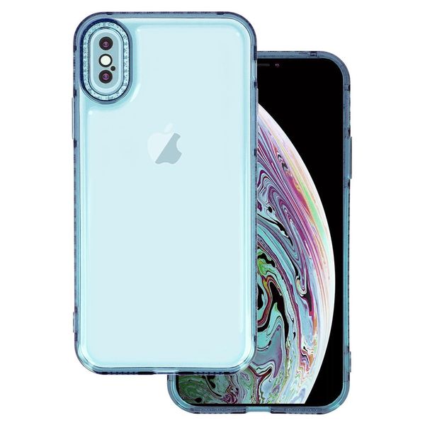 Чохол TPU Starfall Clear для Apple iPhone XS Max (6.5") Блакитний (254147) 254147 фото