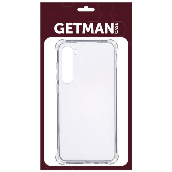 TPU чохол GETMAN Ease logo посилені кути для OnePlus Nord Безбарвний (прозорий) (146705) 146705 фото