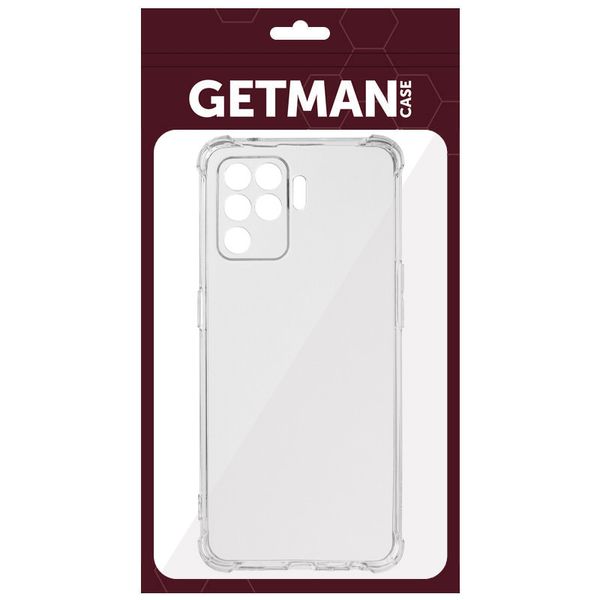 TPU чохол GETMAN Ease logo посилені кути Full Camera для Oppo Reno 5 Lite Безбарвний (прозорий) (283268) 283268 фото