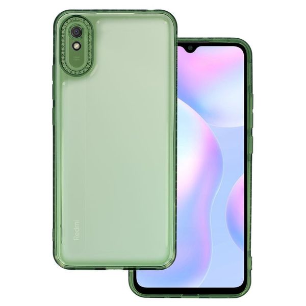 Чохол TPU Starfall Clear для Xiaomi Redmi 9A Зелений (251199) 251199 фото