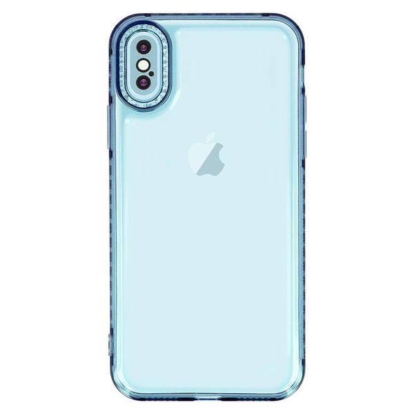 Чохол TPU Starfall Clear для Apple iPhone XS Max (6.5") Блакитний (254147) 254147 фото