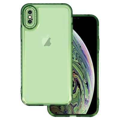 Чохол TPU Starfall Clear для Apple iPhone X (5.8") Зелений (254138) 254138 фото