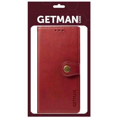 Шкіряний чохол книжка GETMAN Gallant (PU) для Xiaomi Poco X3 NFC Червоний (155617) 155617 фото