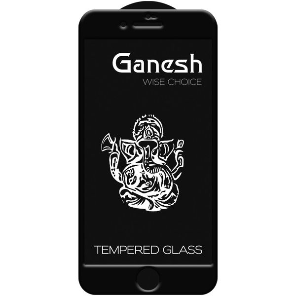 Захисне скло Ganesh 3D для Apple iPhone SE (2020) Чорний (138178) 138178 фото