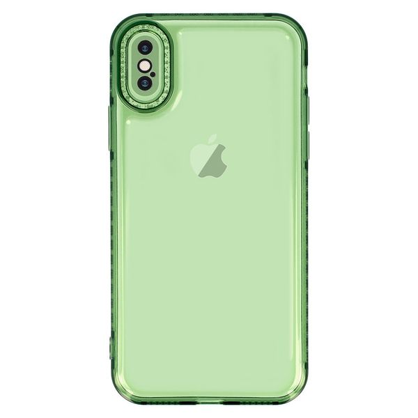 Чохол TPU Starfall Clear для Apple iPhone XS Max (6.5") Зелений (254148) 254148 фото