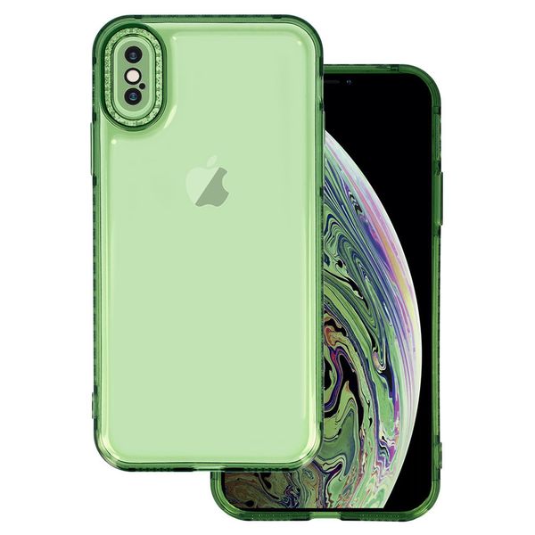 Чохол TPU Starfall Clear для Apple iPhone XS Max (6.5") Зелений (254148) 254148 фото