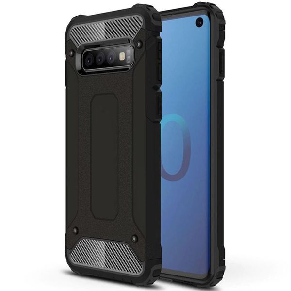 Броньований протиударний TPU+PC чохол Immortal для Samsung Galaxy S10 Чорний (97866) 97866 фото