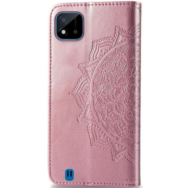 Шкіряний чохол (книжка) Art Case з візитницею для Realme C11 (2021) Рожевий (203752) 203752 фото