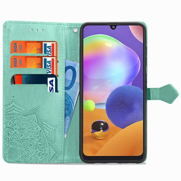 Шкіряний чохол (книжка) Art Case з візитницею для Xiaomi Redmi Note 12S Бірюзовий (258832) 258832 фото