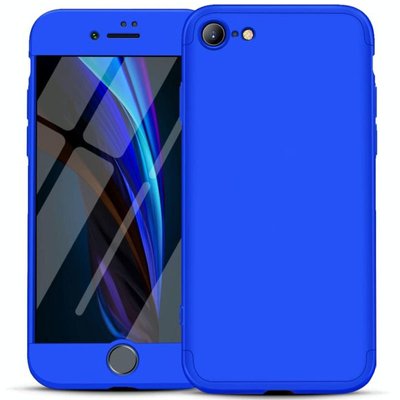 Пластикова накладка GKK LikGus 360 градусів (opp) для Apple iPhone SE (2020) Синій (132457) 132457 фото
