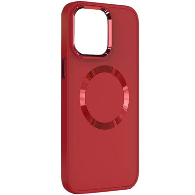 TPU чохол Bonbon Metal Style with MagSafe для Apple iPhone 14 Plus (6.7") Червоний / Red (251424) 251424 фото