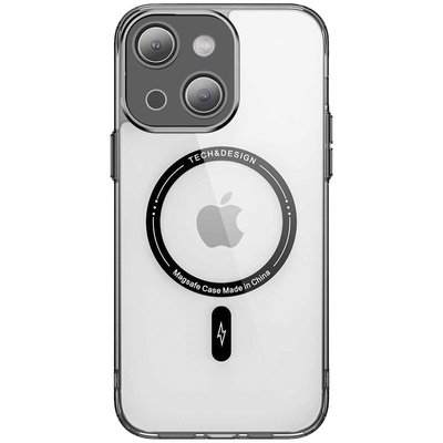 TPU+PC чохол Fullcolor with Magnetic Safe для Apple iPhone 14 (6.1") Black (258253) 258253 фото