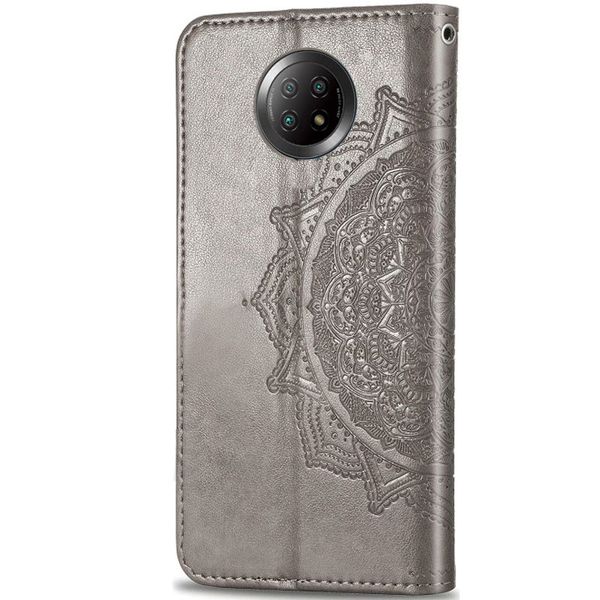 Шкіряний чохол (книжка) Art Case з візитницею для Xiaomi Redmi Note 9 5G Сірий (161732) 161732 фото