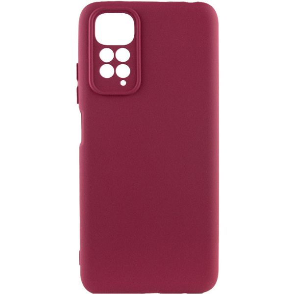 Чохол Silicone Cover Lakshmi Full Camera (A) для Xiaomi Redmi 10 Бордовий / Marsala (222424) 222424 фото