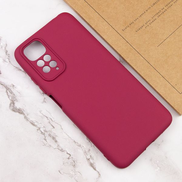 Чохол Silicone Cover Lakshmi Full Camera (A) для Xiaomi Redmi 10 Бордовий / Marsala (222424) 222424 фото