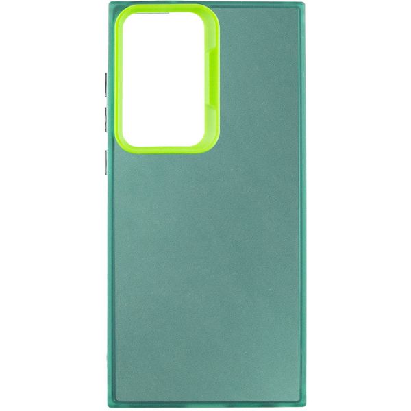 TPU+PC чохол Magic glow with protective edge для Samsung Galaxy S23 Ultra Green (264283) 264283 фото