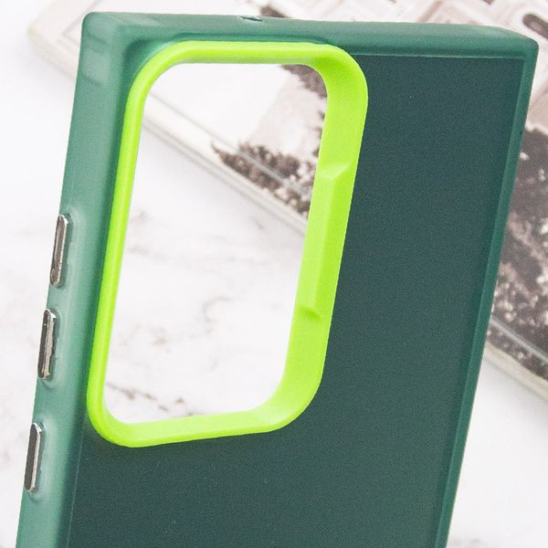 TPU+PC чохол Magic glow with protective edge для Samsung Galaxy S23 Ultra Green (264283) 264283 фото