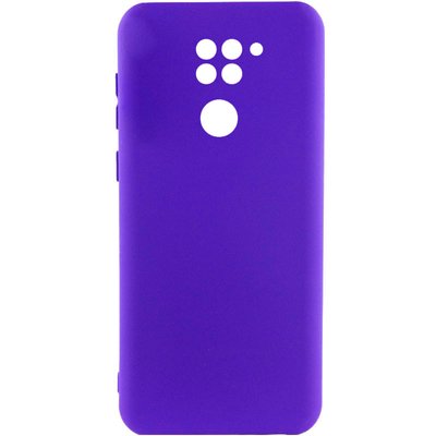 Чохол Silicone Cover Lakshmi Full Camera (A) для Xiaomi Redmi Note 9 4G Синій / Iris (262082) 262082 фото