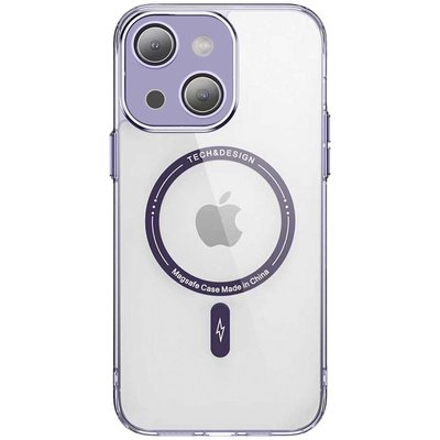 TPU+PC чохол Fullcolor with Magnetic Safe для Apple iPhone 14 (6.1") Purple (258254) 258254 фото