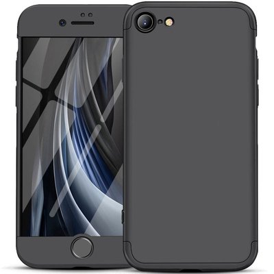 Пластикова накладка GKK LikGus 360 градусів (opp) для Apple iPhone SE (2020) Чорний (132458) 132458 фото