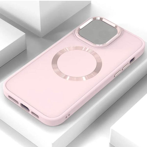 TPU чохол Bonbon Metal Style with MagSafe для Apple iPhone 14 Plus (6.7") Рожевий / Light Pink (251425) 251425 фото