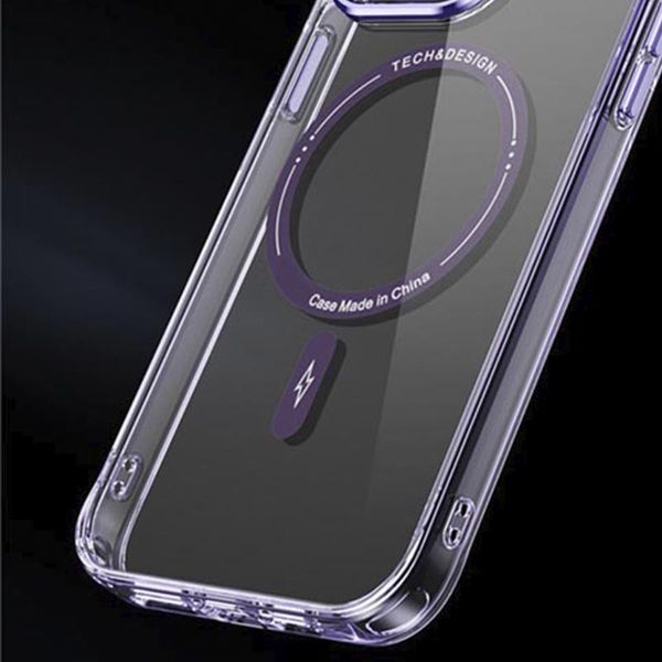 TPU+PC чохол Fullcolor with Magnetic Safe для Apple iPhone 14 (6.1") Purple (258254) 258254 фото